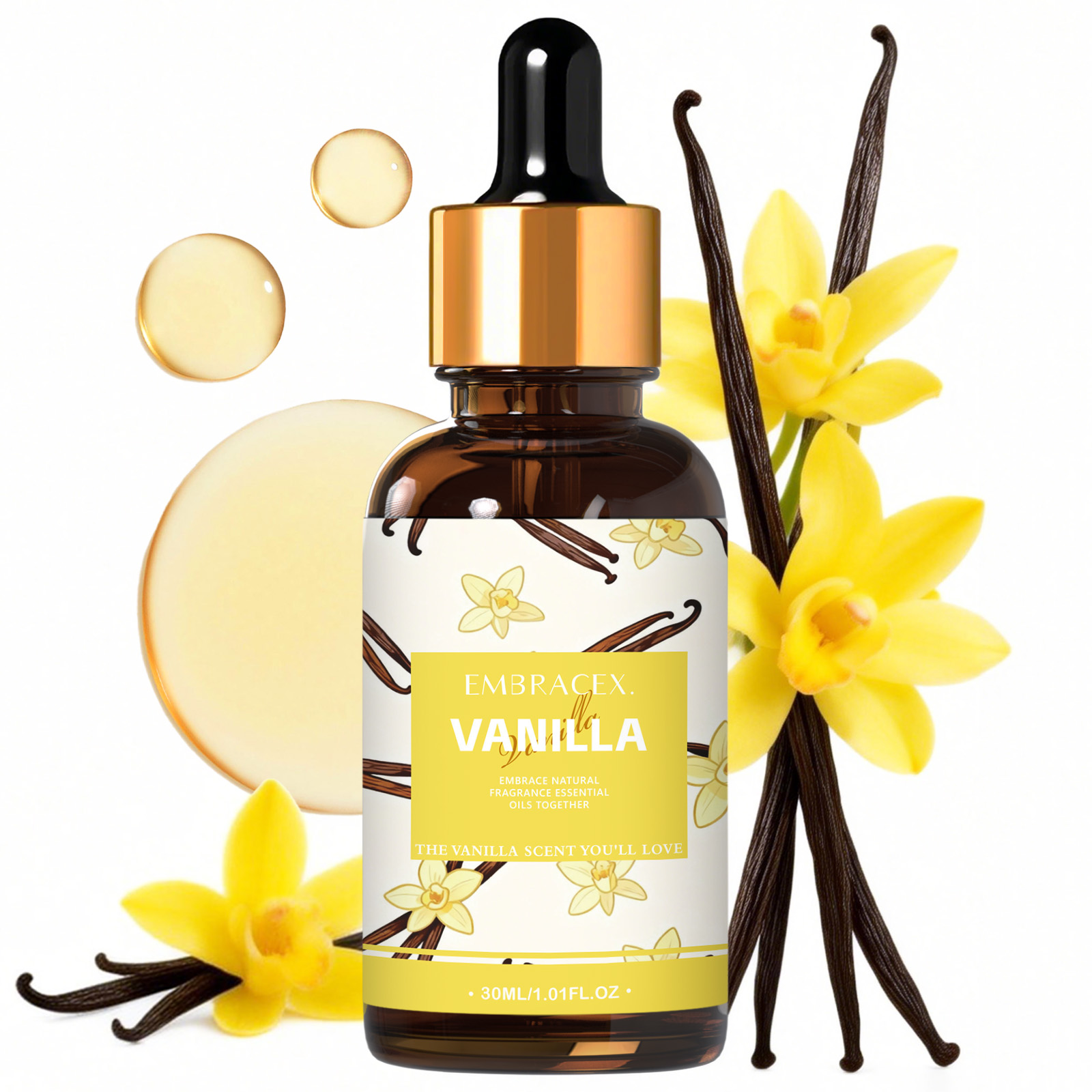 Candle Making Raw Material - Oli Essenziali alla Vaniglia da 30ml