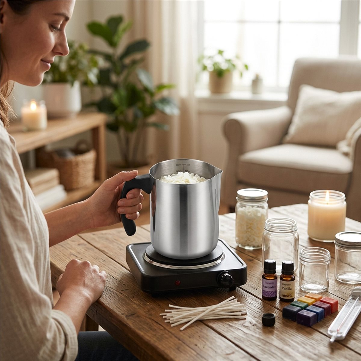 Candle Making Kit For Adults - Kit per la Realizzazione di Candele