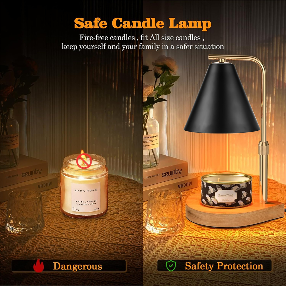 Lampada Scaldacandele Nera con - Paraffin Candle Wax recensione e prezzo
