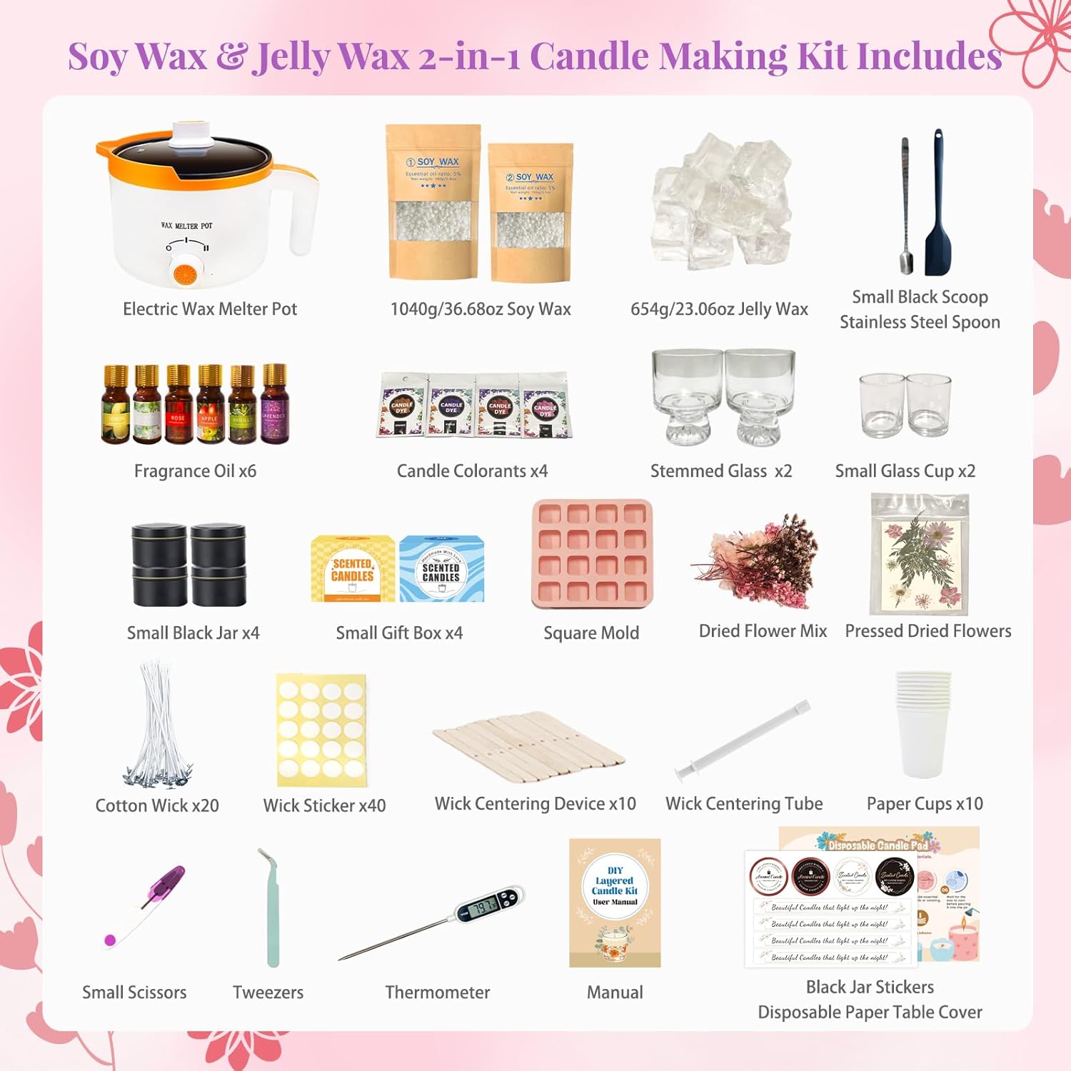 Kit 2-in-1 per Creare Candele  - Candle Making Kit For Adults recensione e prezzo